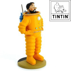 FIGURA PVC CAPITÁN HADDOCK ASTRONAUTA (12 CMS)