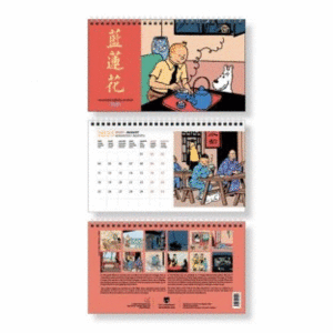 CALENDARIO TINTIN DE  ESCRITORIO 2025