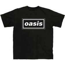 CAMISETA NEGRA OASIS   LOGO  TALLA M