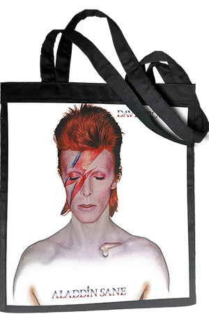 TOTEBAG NEGRA DAVID BOWIE ALLADDDIN SANE