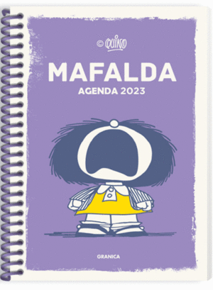 AGENDA PARA LA MUJER ANILLADA VIOLETA. MAFALDA 2023.